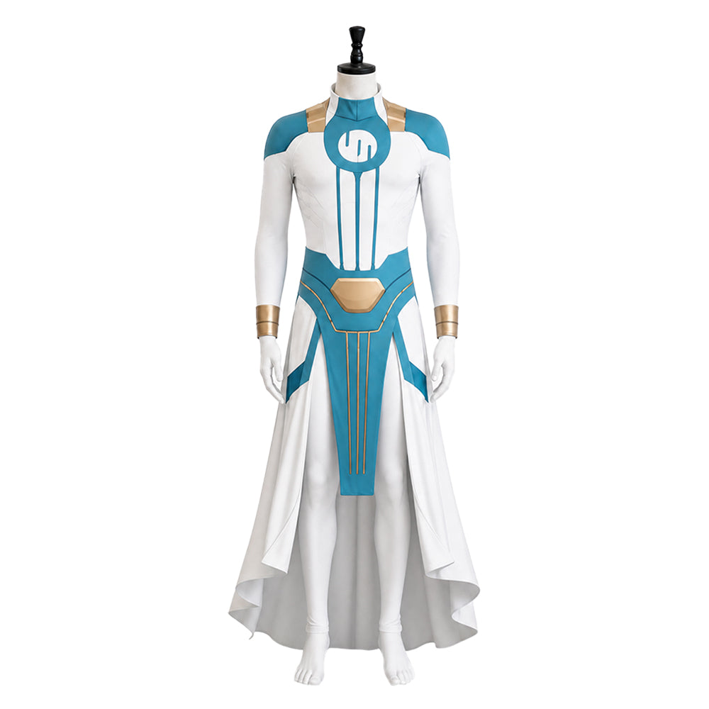 Mark Grayson weiß Jumpsuit Invincible Cosplay Outfit