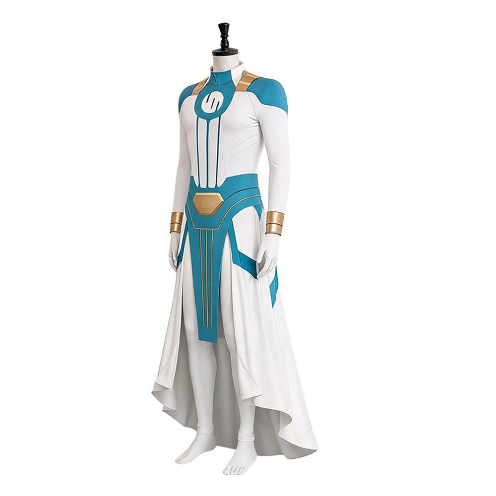 Mark Grayson weiß Jumpsuit Invincible Cosplay Outfit