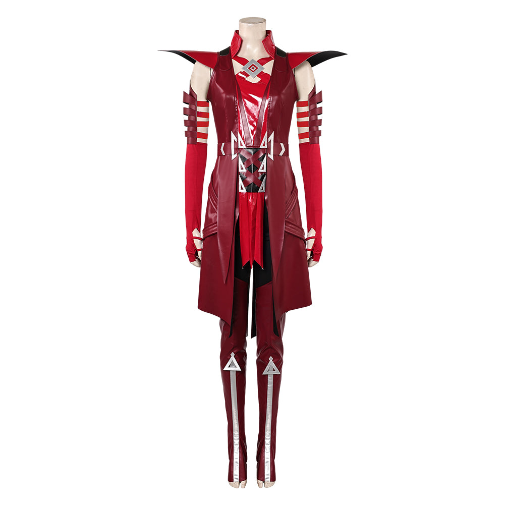 Marvel Rivals Hexe Scarlet Witch Hexenkostüm Cosplay Outfits