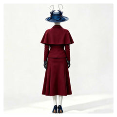 Mary Poppins rot Kostüm Set Mary Poppins Cosplay Outfit