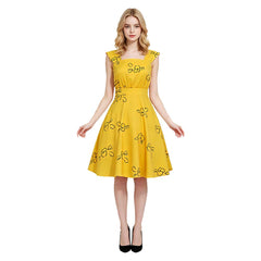Mia Dolan​ gelb Kostüm Set La La Land Mia Dolan Cosplay Outfit