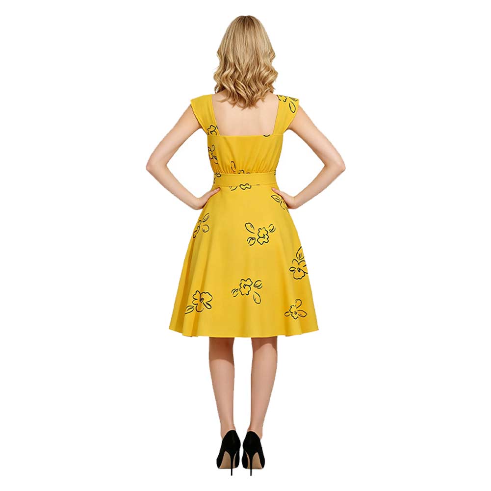 Mia Dolan​ gelb Kostüm Set La La Land Mia Dolan Cosplay Outfit