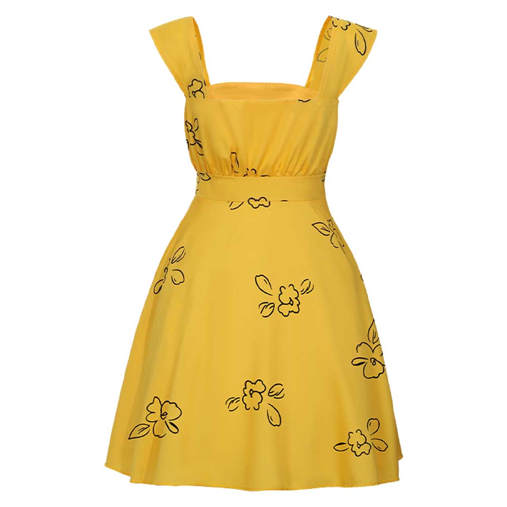 Mia Dolan​ gelb Kostüm Set La La Land Mia Dolan Cosplay Outfit