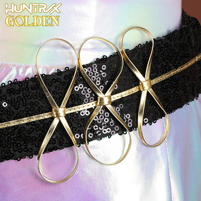 HUNTRIX Mira Golden Kostüm KPop Demon Hunters Mira Cosplay Outfits