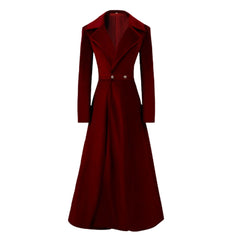​Mittelalter rot Kostüm Samt Trenchcoat Halloween Karneval Weihnachten Cosplay Outfit