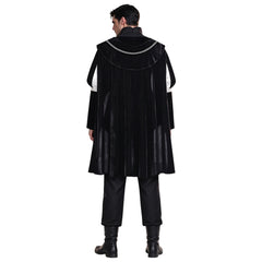Mittelalter schwarz Kostüm Set Söldner Cosplay Outfit Halloween Karneval Party Suit