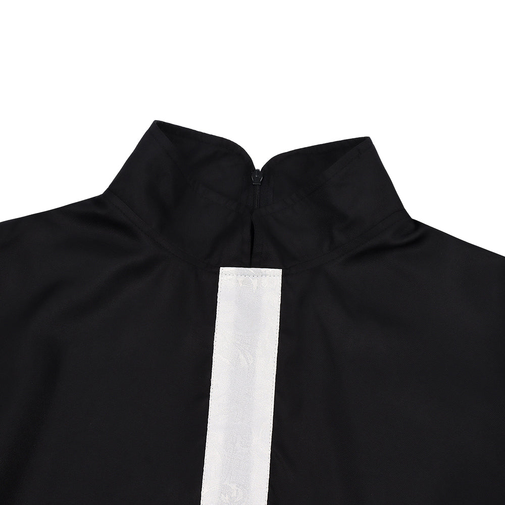 Mittelalter schwarz Kostüm Set Söldner Cosplay Outfit Halloween Karneval Party Suit