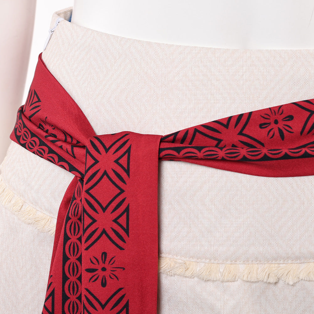 Moana 2026 Vaiana rot Kostüm Set Cosplay Outfit