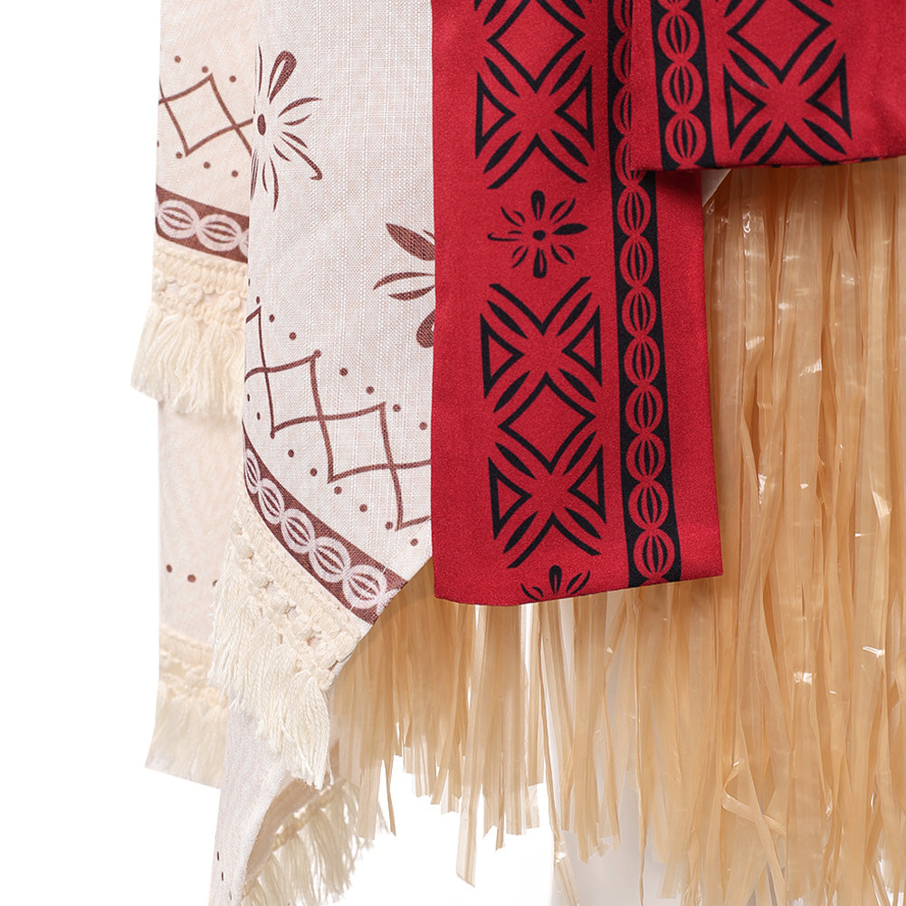 Moana 2026 Vaiana rot Kostüm Set Cosplay Outfit