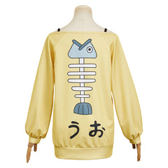 Momo Ayase gelb Hoodie Dandadan Cosplay Outfits