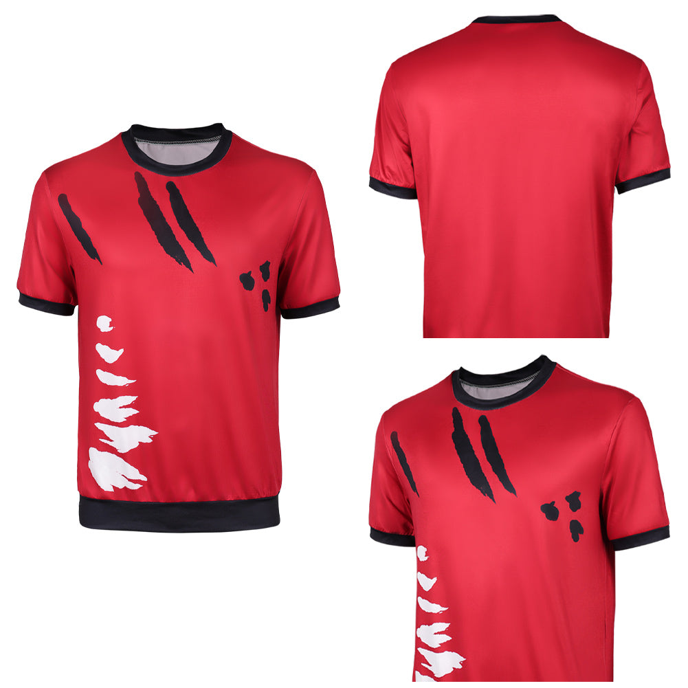 Monkey D. Luffy rot Shirt One Piece Live Action Straw Hat Cosplay Outfit