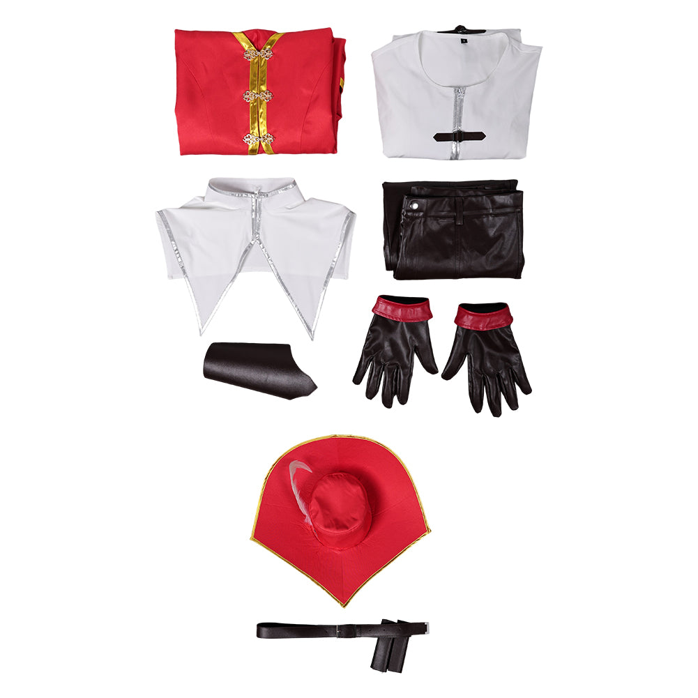 Monster Hunter Guild Knights Kostüm Set Cosplay rot Outfits