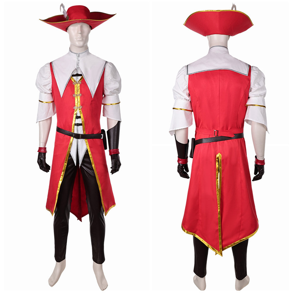 Monster Hunter Guild Knights Kostüm Set Cosplay rot Outfits