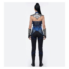 Mortal Kombat Kitana blau Kostüm Cosplay Outfit