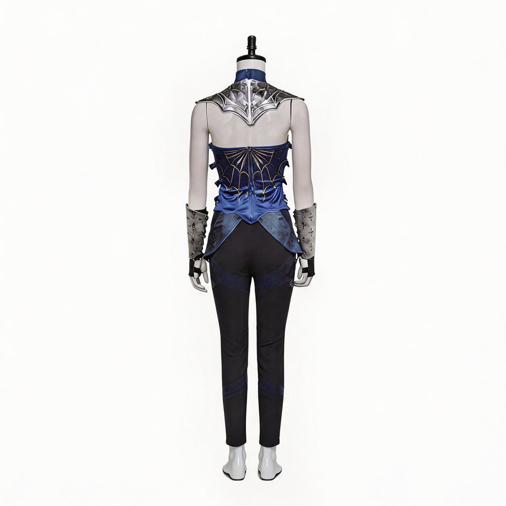 Mortal Kombat Kitana blau Kostüm Cosplay Outfit