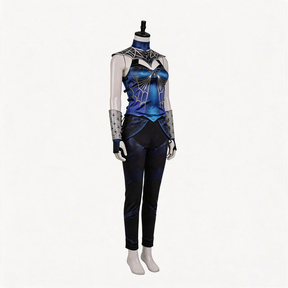 Mortal Kombat Kitana blau Kostüm Cosplay Outfit