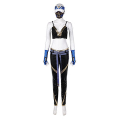 Mortal Kombat Kitana blau Kostüm Halloween Karneval Outfits