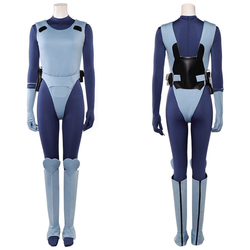 Motoko Kusanagi blau Jumpsuit Ghost in the Shell The Major Cosplay Outfit