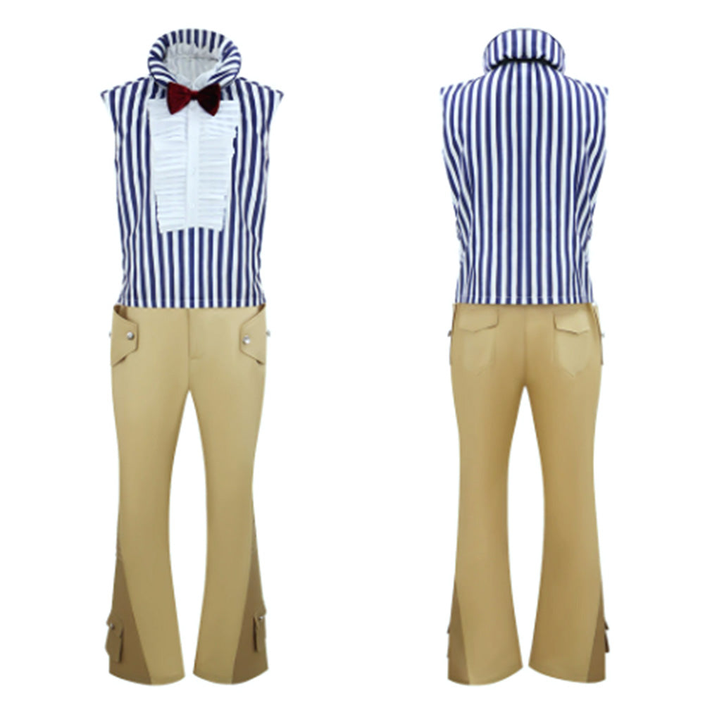 Mr. 3 gestreift Kostüm Set One PIECE Mr. 3 Cosplay Outfit