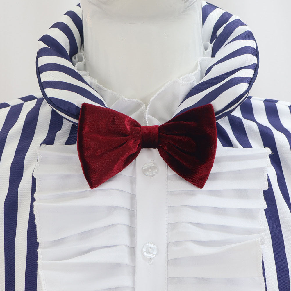 Mr. 3 gestreift Kostüm Set One PIECE Mr. 3 Cosplay Outfit