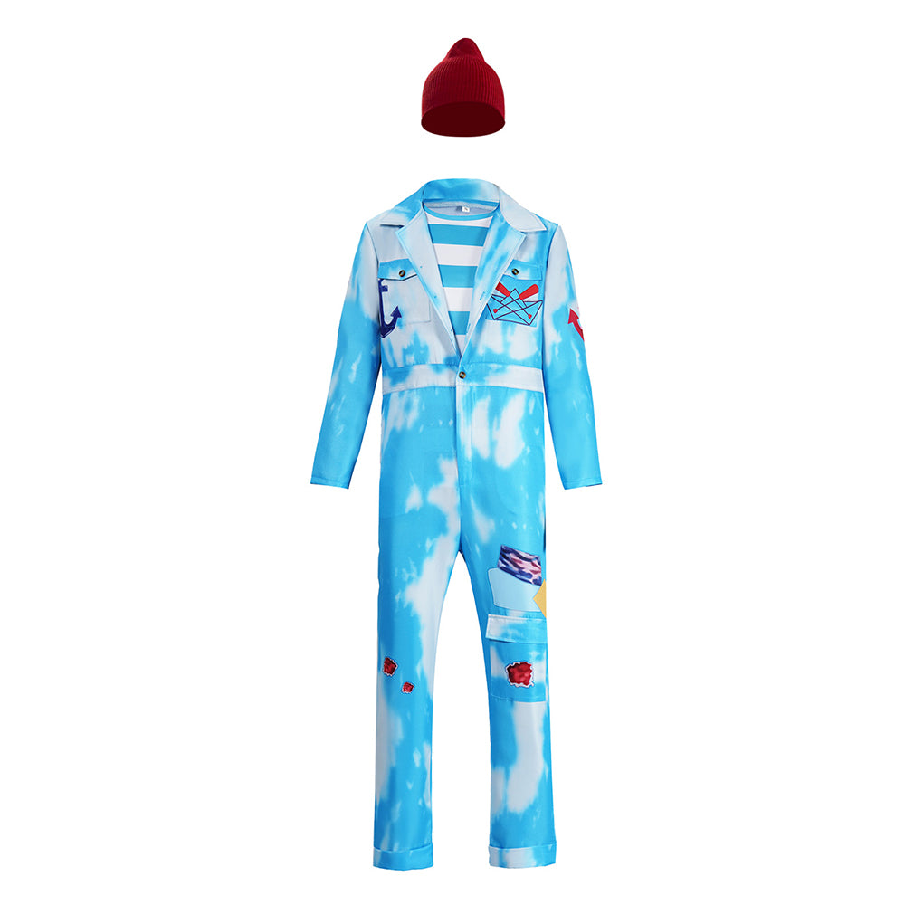 Mr. Smee blau Kostüm Set Descendants: Wicked Wonderland Mr. Smee Cosplay Outfit