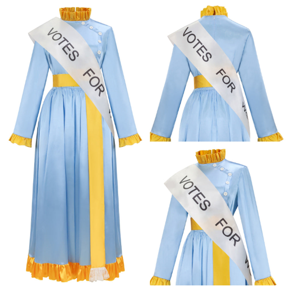 Mrs. Banks Kleid Mary Poppins Mrs. Banks blau Outfit