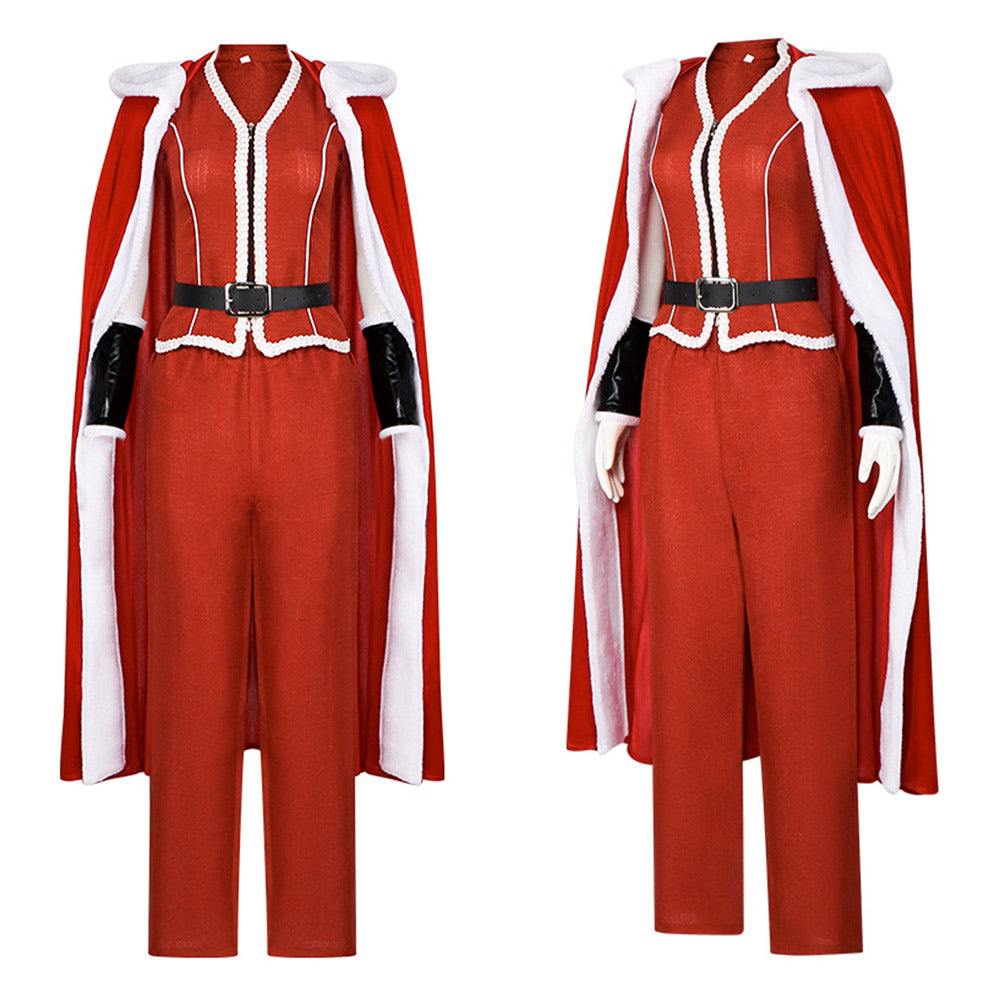 Mrs. Claus rot Kostüm Set Violent Night 2 Mrs. Claus Cosplay Outfit