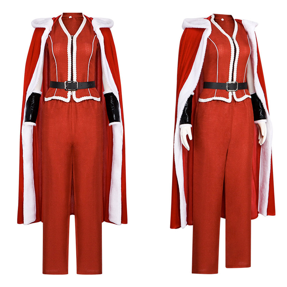 Mrs. Claus rot Kostüm Set Violent Night 2 Mrs. Claus Cosplay Outfit