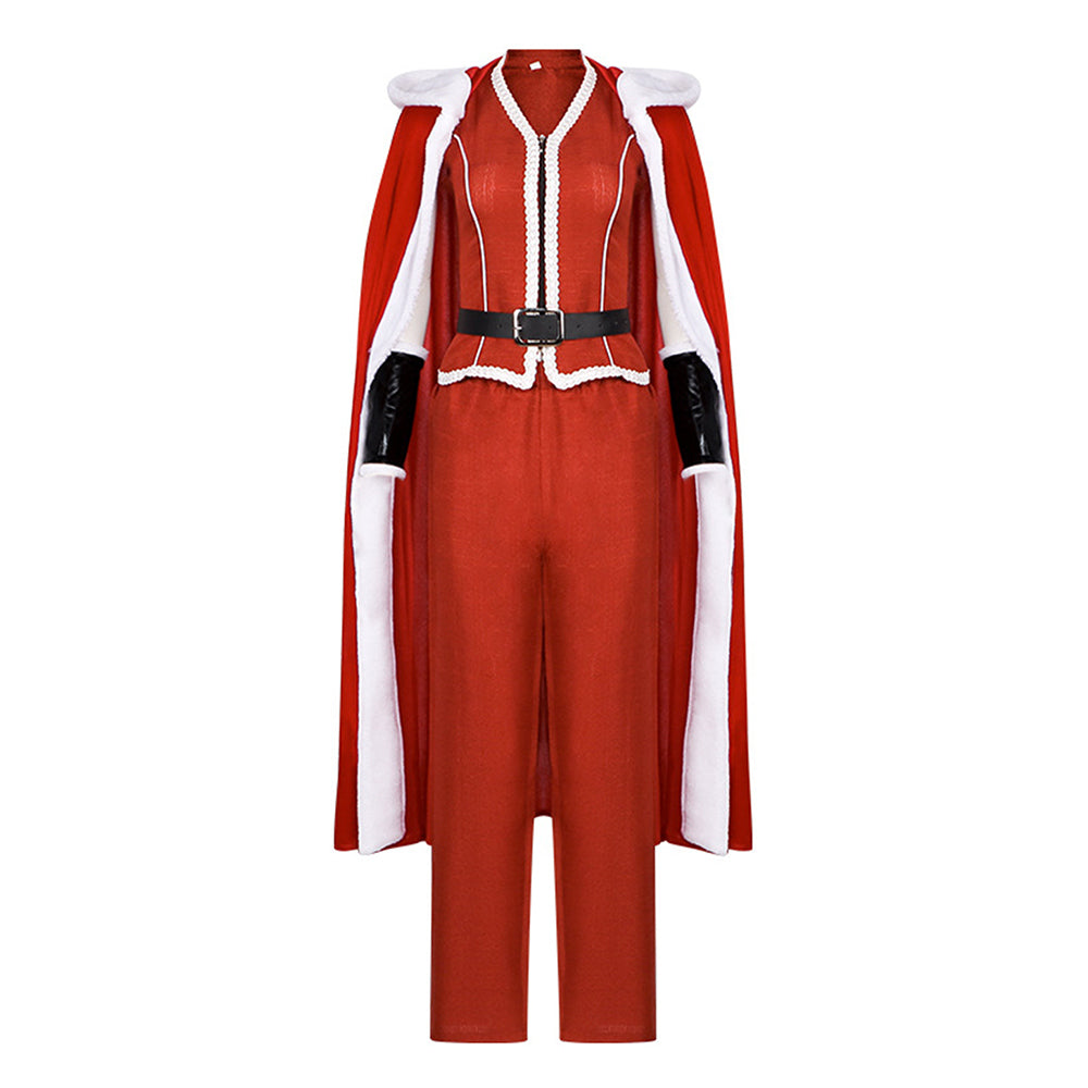 Mrs. Claus rot Kostüm Set Violent Night 2 Mrs. Claus Cosplay Outfit