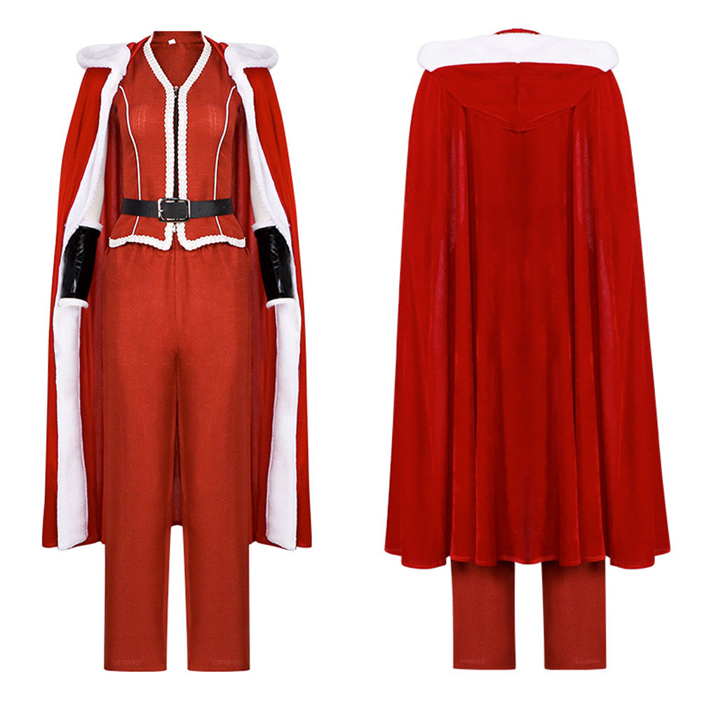 Mrs. Claus rot Kostüm Set Violent Night 2 Mrs. Claus Cosplay Outfit