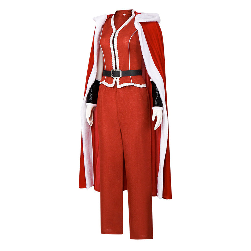 Mrs. Claus rot Kostüm Set Violent Night 2 Mrs. Claus Cosplay Outfit