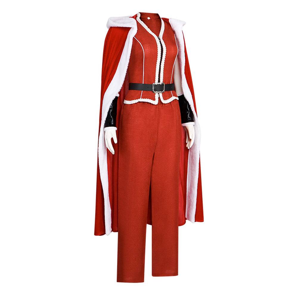 Mrs. Claus rot Kostüm Set Violent Night 2 Mrs. Claus Cosplay Outfit