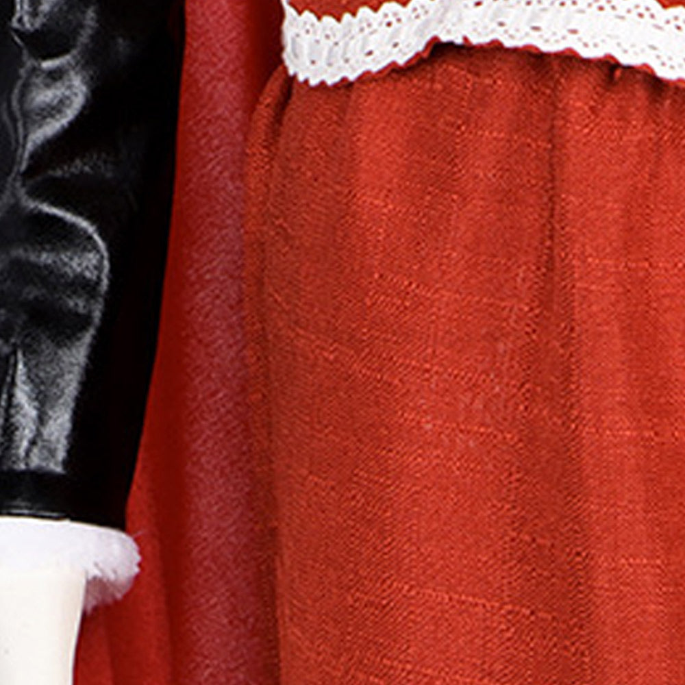 Mrs. Claus rot Kostüm Set Violent Night 2 Mrs. Claus Cosplay Outfit