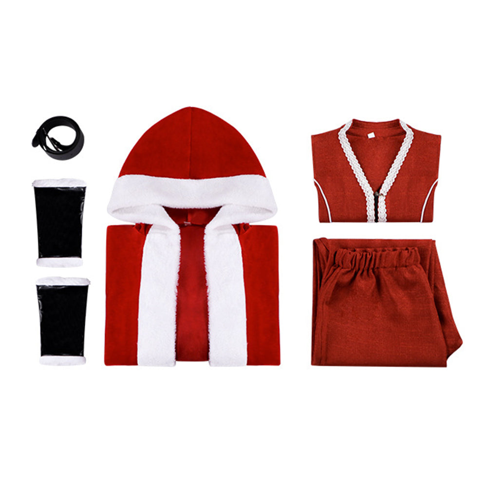 Mrs. Claus rot Kostüm Set Violent Night 2 Mrs. Claus Cosplay Outfit