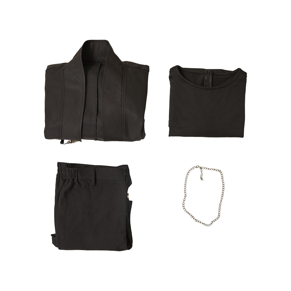 Mystery Saja KPop Demon Hunters Saja Boys Mystery Schwarz Kostüm Set Cosplay Outfits