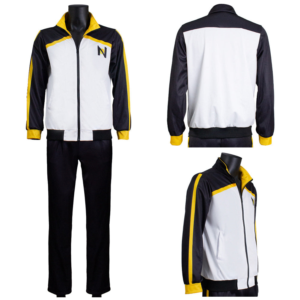 Natsuki Subaru schwarz weiß Kostüm Set Re Zero Natsuki Subaru Cosplay Outfit