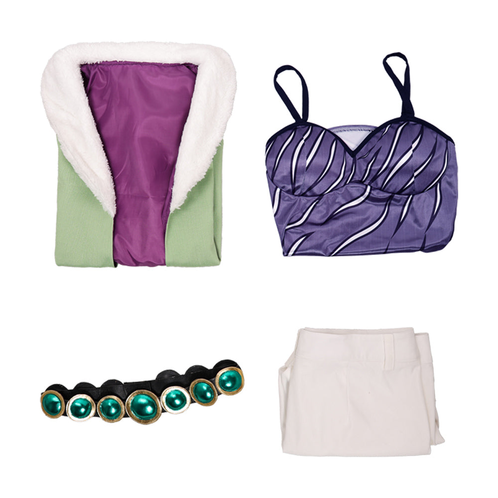 Nefertari Vivi Kostüm Set One Piece Miss Wednesday Cosplay Outfit