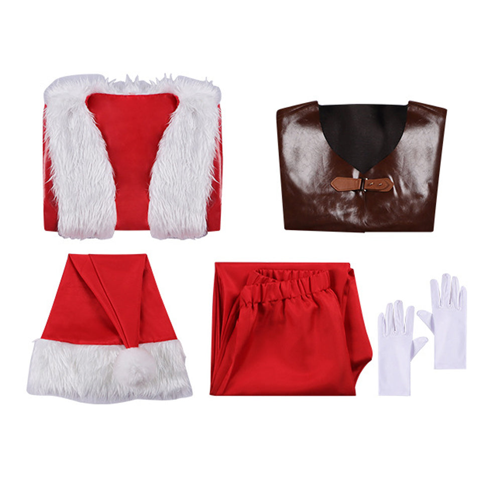 Nick rot Kostüm Set Violent Night Nick Cosplay Outfit