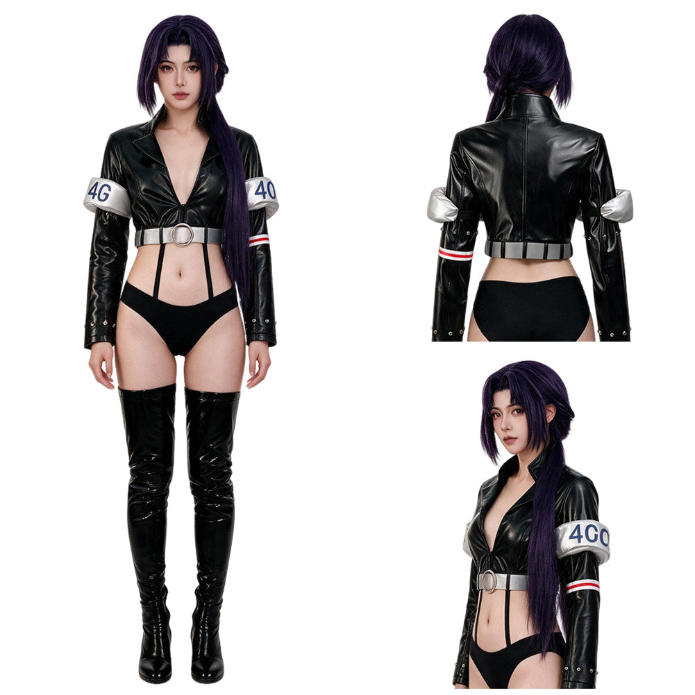 Nico Robin schwarz Kostüm Set One Piece Nico Robin Cosplay Outfit