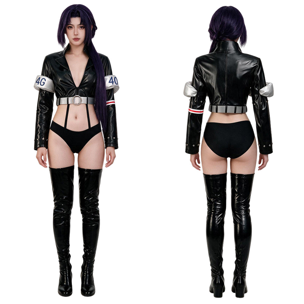 Nico Robin schwarz Kostüm Set One Piece Nico Robin Cosplay Outfit