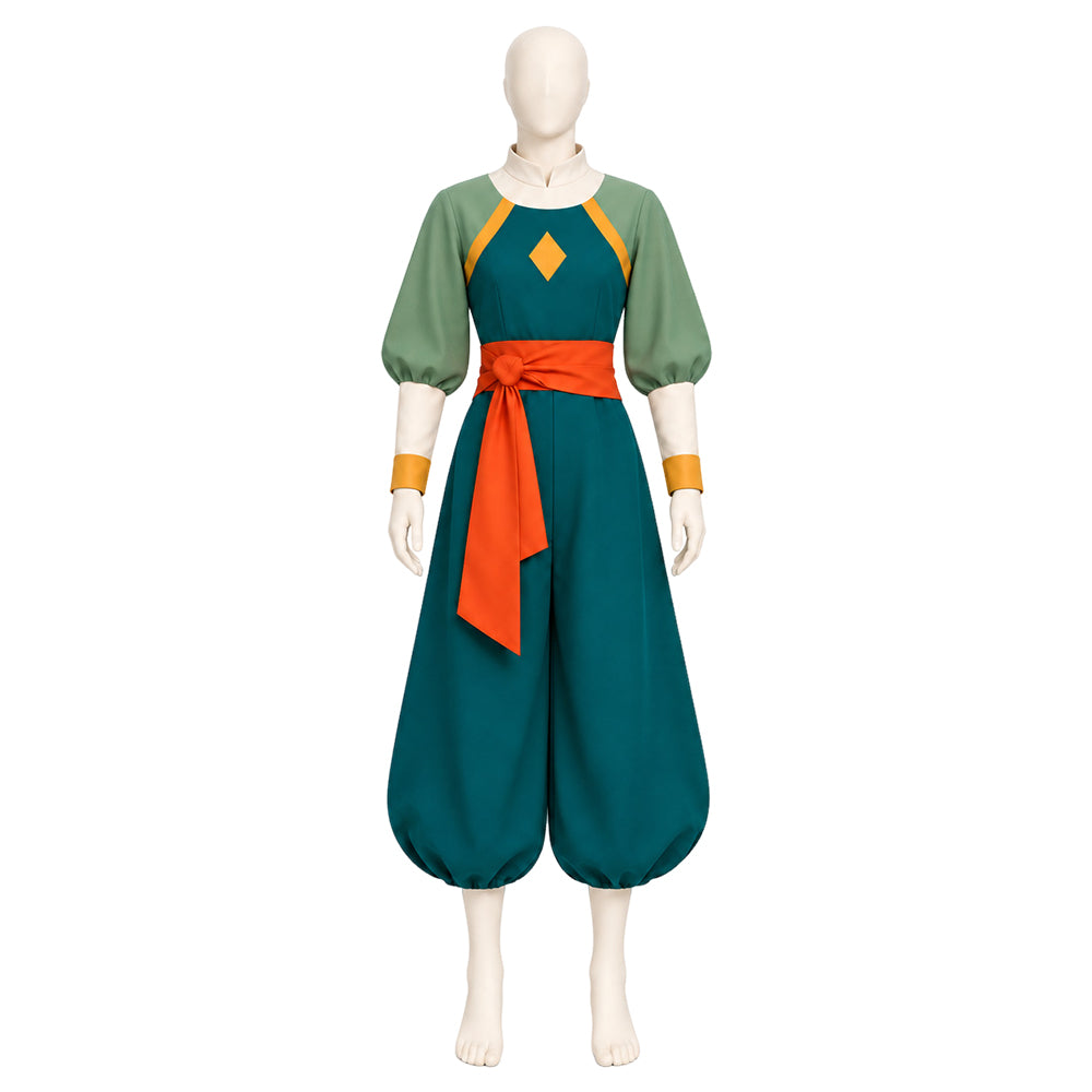 Nisha grün Kostüm Set Avatar – Die sieben Häfen Nisha Cosplay Outfit 