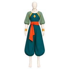 Nisha grün Kostüm Set Avatar – Die sieben Häfen Nisha Cosplay Outfit 