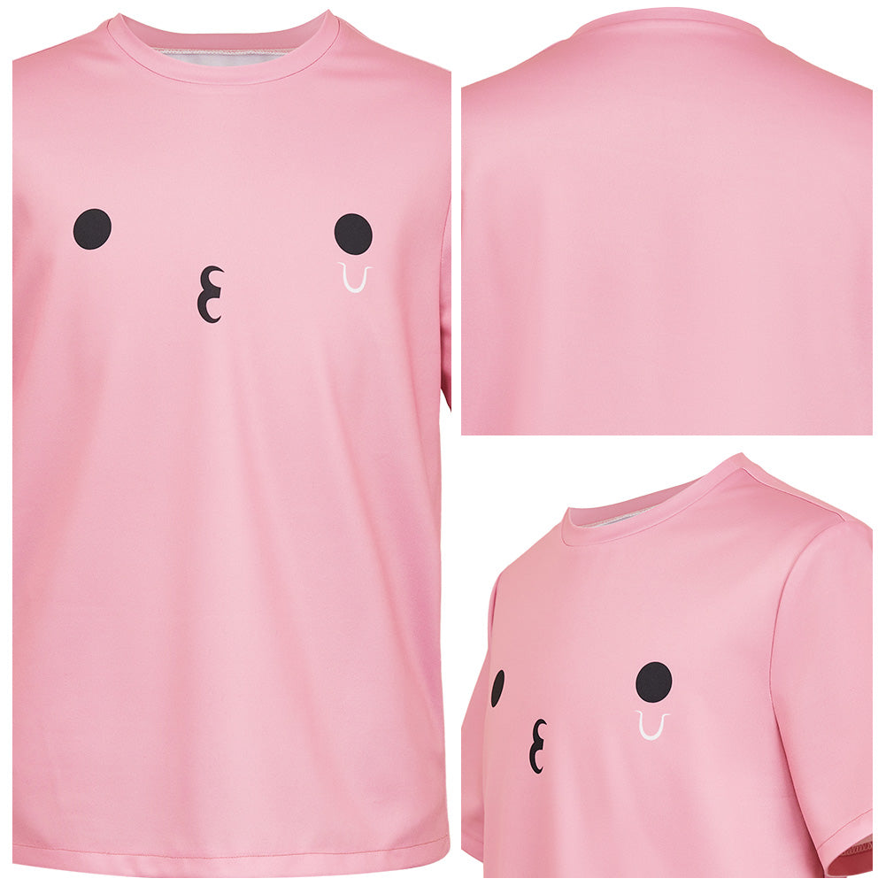 Nnu-Anu-Kf Pink T-Shirt Takopi's Original Sin Takopi Cosplay Outfits