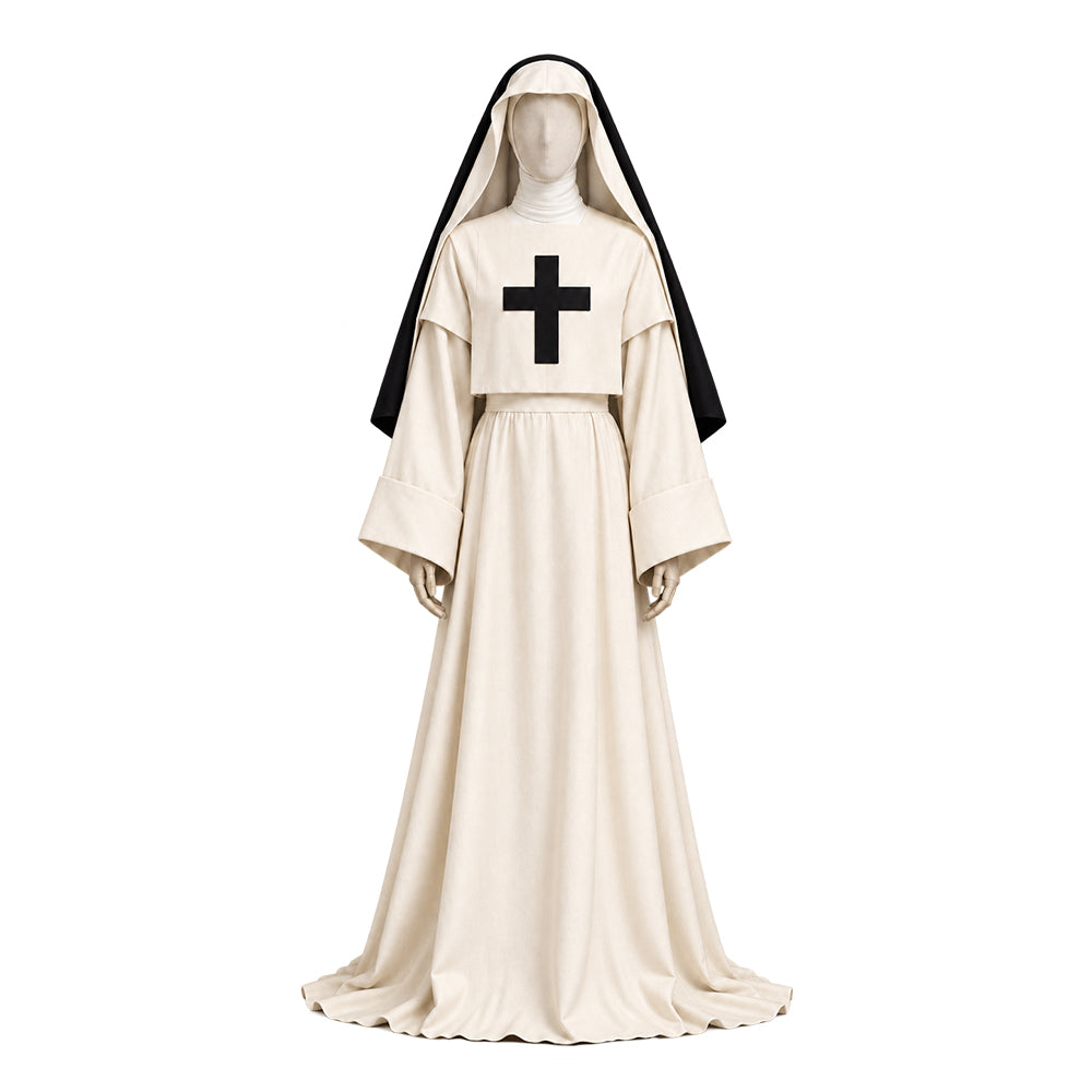 Nun weiß Kostüm Set The Devils Nun Cosplay Outfit