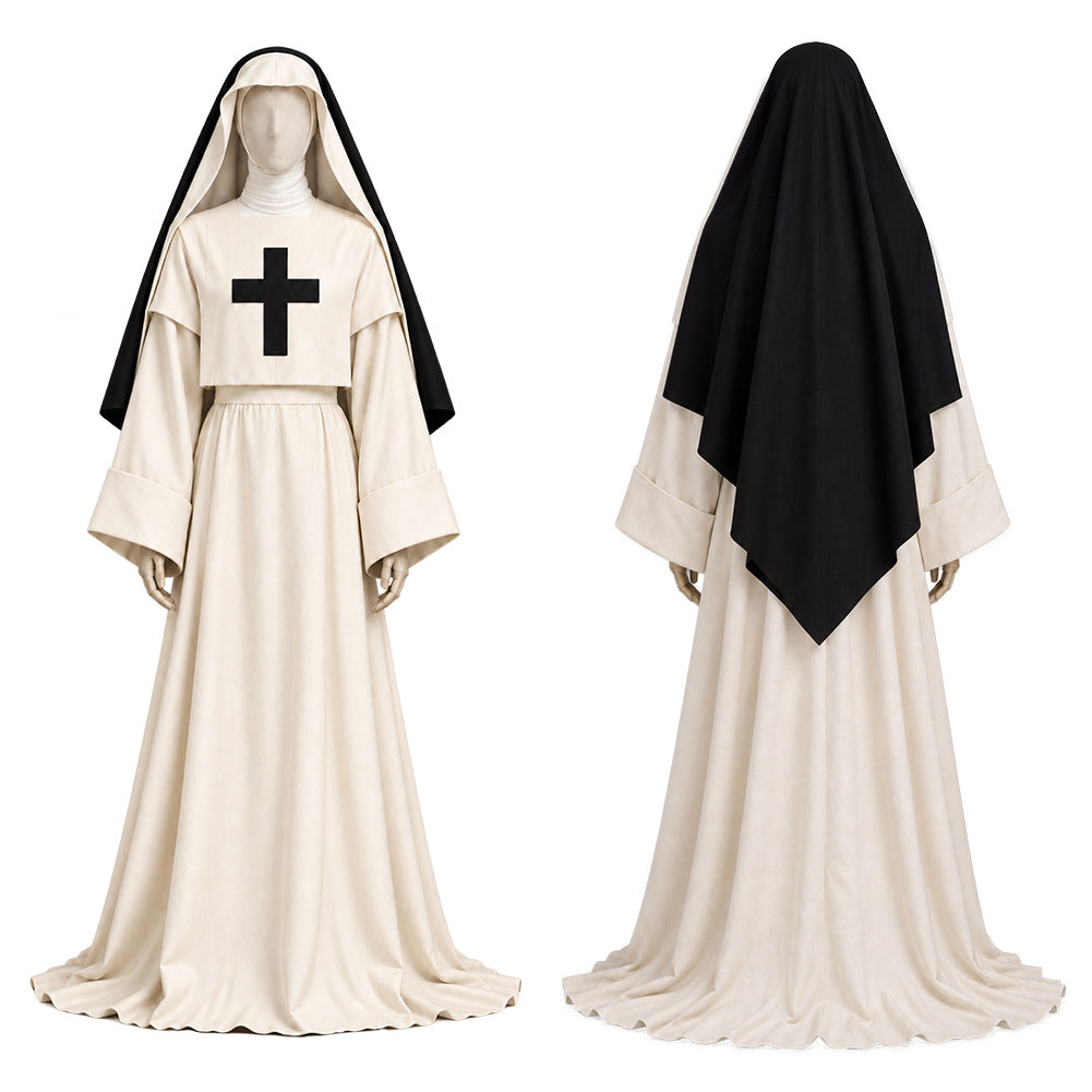Nun weiß Kostüm Set The Devils Nun Cosplay Outfit