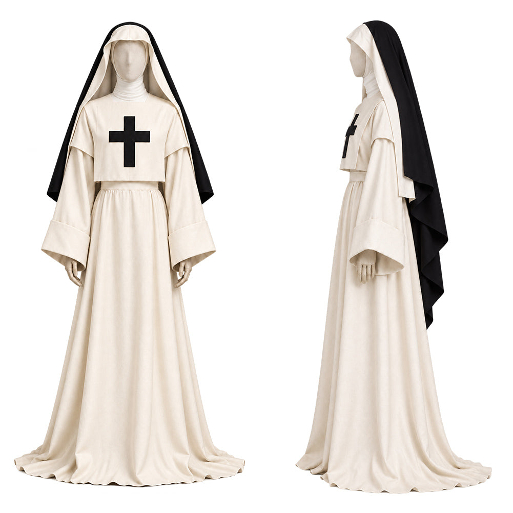 Nun weiß Kostüm Set The Devils Nun Cosplay Outfit
