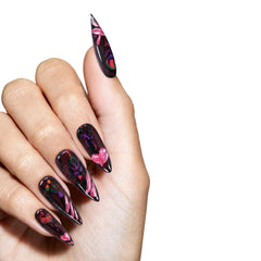 Obsession Nikki rot Künstliche Fingernägel Cosplay Requisite