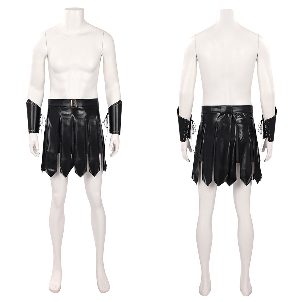 Odysseus schwarz Rock Armstulpen Kostüm Die Odyssee Odysseus Cosplay Zubehör