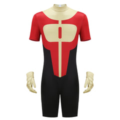 Oliver Grayson II - Invincible Kid Omni-Man rot gelb Jumpsuit Cosplay Outfit