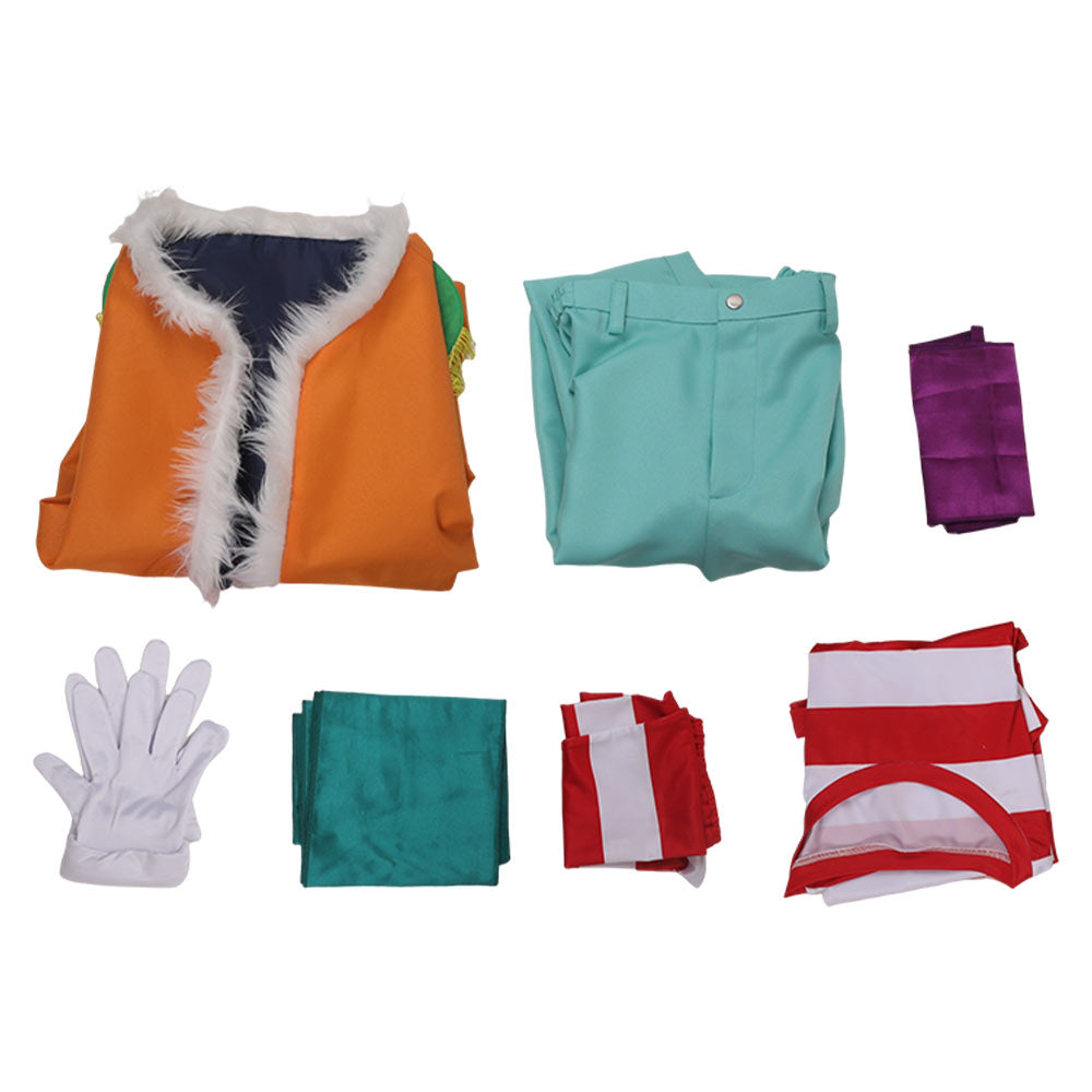 One Piece Kostüm Set Buggy Cosplay Outfits